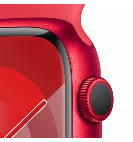 Apple Watch 9 45mm Red •  PRODUCT RED Sport Band • S M