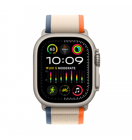 Apple Watch Ultra 2 • 49mm • Trail Orange Beige Loop • S M