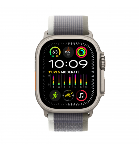Apple Watch Ultra 2 • 49mm • Trail Green Grey Loop • S M