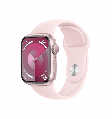 Apple Watch 9 41mm Pink • Pink Sport Band • S M