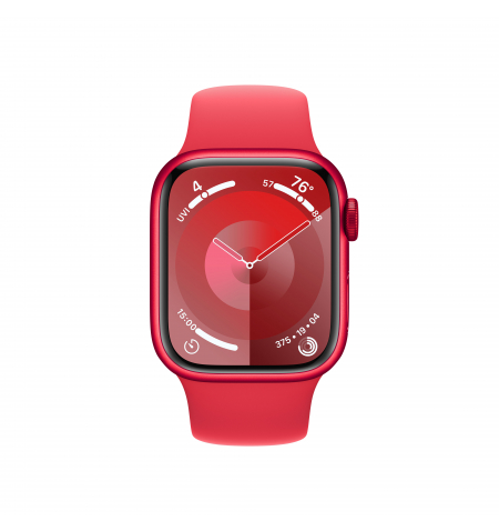 Apple Watch 9 41mm Red •  PRODUCT RED Sport Band • M L