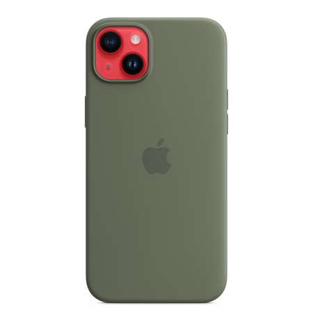 iPhone 14 Plus Silicone Case with MagSafe • Olive