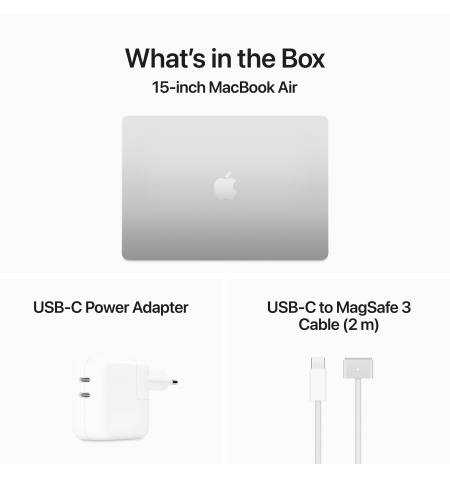 MacBook Air 15" M3 8C 16GB 512GBSSD GPU 10C FN • Silver