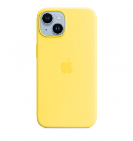 iPhone 14 Silicone Case with MagSafe • Canary Yellow