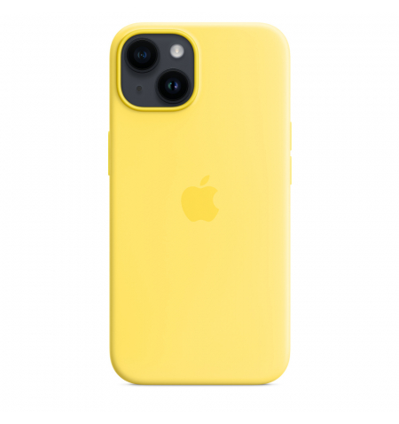 iPhone 14 Silicone Case with MagSafe • Canary Yellow