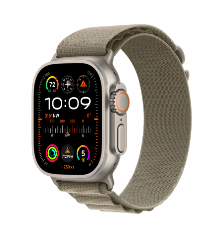 Apple Watch Ultra 2 • 49mm • Alpine Olive Loop • S